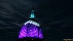 Empire State Building bij nacht