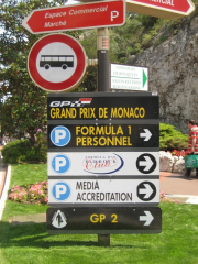 Monaco: Bewegwijzering