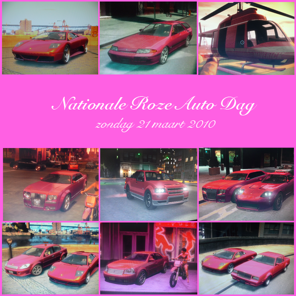 Nationale Roze Auto Dag